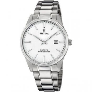 Reloj Festina Classic F20511/2 Analógico para Hombre con Esfera Plateada