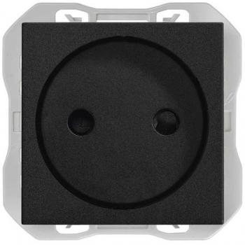 Base de enchufe bipolar negro mate SIMON 270