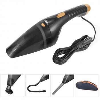 Aspiradora de Coche,ZOTO 12V 106W 4.5kPa Potente Aspirador Electrico,Portátil Seca y Húmedo Hoover con 5M Cordón de Alimentación con Encendedor,3 Adaptador,1 Bolsa