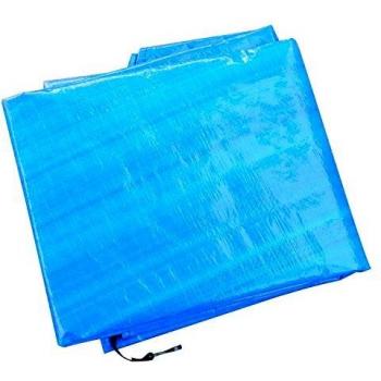 HOMCOM Funda Proteccion Impermeable para Cama Elastica Trampolines, diametro ø 244cm, Color Azul