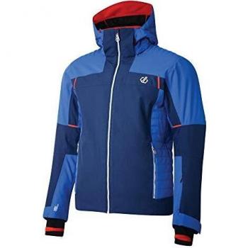 Dare 2b Glaciate Waterproof & Breathable High Loft Insulated Ski & Snowboard Jacket with Detachable Performance Hood & Snowskirt Chaquetas aislantes Impermeables, Hombre, Admiral Oxford Blue, Medium