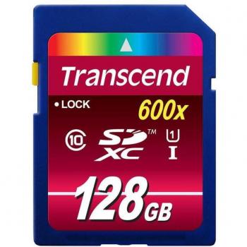 Transcend 128GB SDXC Class 10 UHS-I U1 600X Memory Card