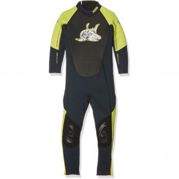 TWF Kids XT3 Full Senior Wetsuit - Traje isotérmico  para niños, color amarillo, talla 14-15 años