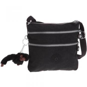 Kipling ALVAR S - Bolso de hombro de material sintético unisex, color negro, talla 19x18x2 cm