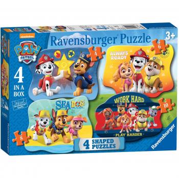 Puzzle Ravensburger - Patrulla Canina 4 en 1 (4, 6, 8 y 10 piezas)