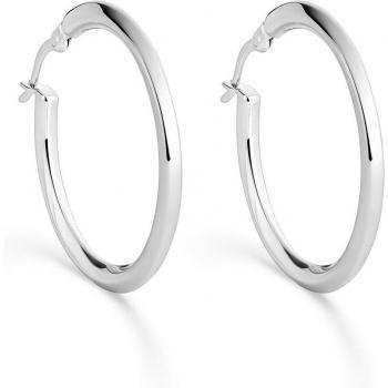 Pendientes criollas de plata 29mm con diseño clásico y elegante