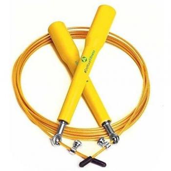 Speed-rope rapido/high-speed comba/360 ° con rótula ajustable alambre cuerda/en muchos coloures disponibles amarillo