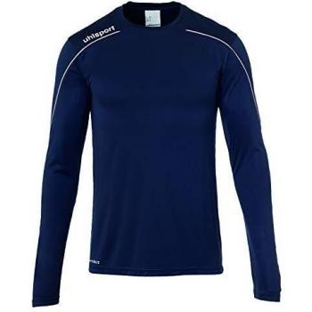 uhlsport Stream 22 Trikot Langarm Sudadera De Entrenamiento, Hombre, Azul Marino/Blanco, 140