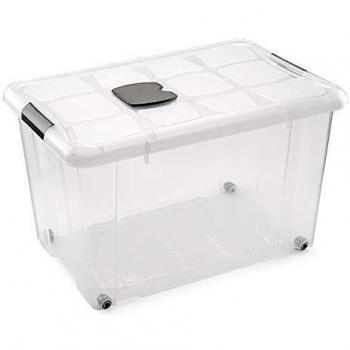 Metaltex - Caja de Ordenación con Ruedas 55 L