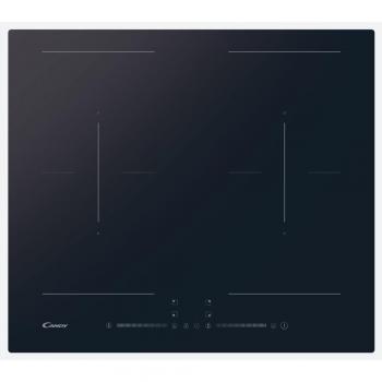 Placa de Inducción Integrada Candy CDTP644SC/E1, 59 cm, 4 Zonas, Táctil y Temporizador, Color Negro
