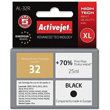 Activejet Tinta Expacjale0024 Al-32R Recarga para Lexmark No.32 Negro