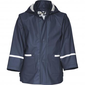 Chubasquero impermeable azul marino para niños, talla 98 (2-3 años)