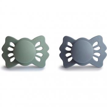 Chupetes Frigg Lucky Silicona Sage/Great Gray 0-6M 2uds