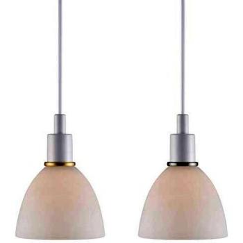 Pack 2 Lámparas de Techo Colgantes Nordlux Ray, Blanco con 3 Aros Decorativos, E14 40W
