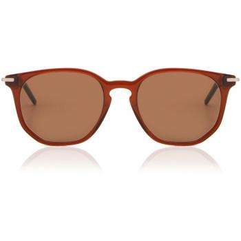 SmartBuy Collection Square Full Rim Plastic Men's Prescription Sunglasses Brown Size 50
