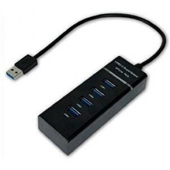 Hub USB 3.0 de 4 Puertos Tipo A Negro MCL