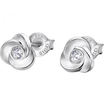 Pendientes Lotus Silver LP3059-4/1 Pure Essential de Plata con Circonitas y Motivo Flor para Mujer