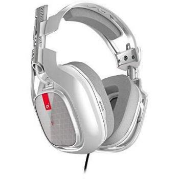 ASTRO Gaming A40 TR Headset - White (Gen 4) Over-Ear Wired Gaming Headphones with Microphone, Dolby Audio & Surround Sound, Compatible with Xbox One, PS4, PC