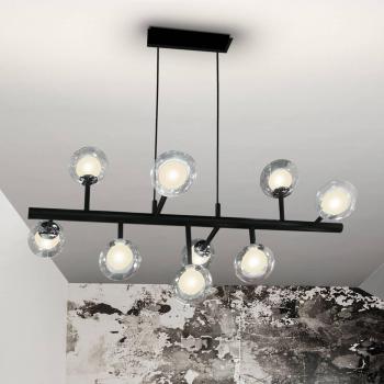 Lámpara colgante LED atenuable Schuller Valencia Altais con control remoto