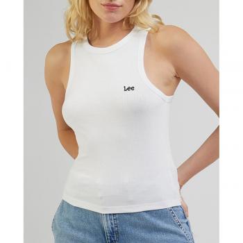 Camiseta Lee Ribbed Tank Tirantes Blanco Mujer - XS