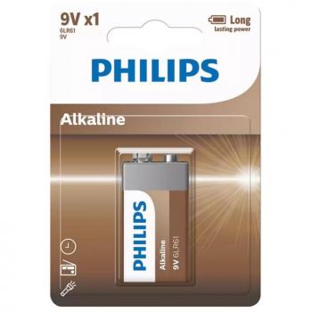 PILA ALKALINA PHILIPS 9V GAMA ECO (BLISTER 1 UNIDAD)