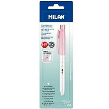 MILAN Blíster 1 portaminas PL1 0,7 mm rosa, Edición +, BWM10458IBGP