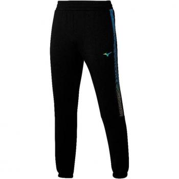 Pantalones de fitness Mizuno Release Sweat Negro Hombre con tecnología de secado rápido, ajuste cómodo, cintura elástica con cordón, tejido transpirable y diseño moderno