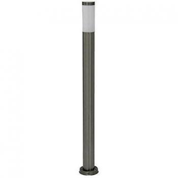 raba Lux a + + to E, Inox Torch poste, metal, 60 Watts, E27, acero inoxidable/blanco, metal plástico, edelstahl/weiß, E27 60 wattsW 230 voltsV