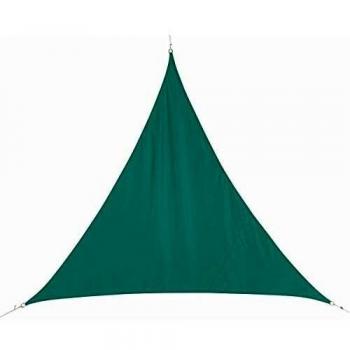 Toldo Vela de Sombra Triangular 300 x 300 x 300 cm - Poliéster - Color Esmeralda