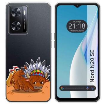 Funda Silicona Transparente Dibujos Bufalo para Oneplus Nord N20 SE
