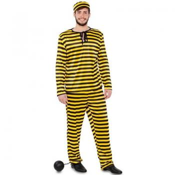 Disfraz de Preso Amarillo para hombre