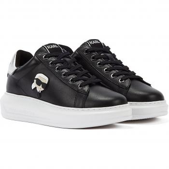 Karl Lagerfeld Women's Black Low-Top Lace Sneakers Kapri Karl Nft