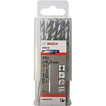 Bosch 2 608 585 498 - Pack de 10 brocas para metal HSS-G, DIN 338