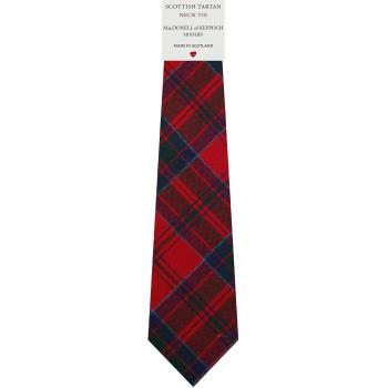 Mens All Wool Tie Woven Scotland - MacDonell of Keppoch Modern Tartan