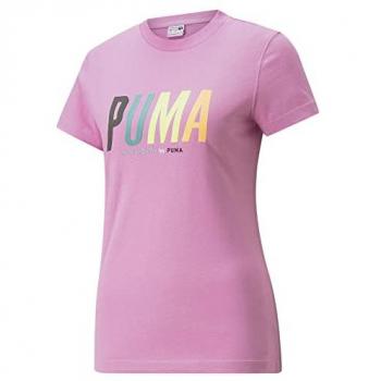 Camiseta Puma Select SWxP Graphic Manga Corta Rosa Mujer - S