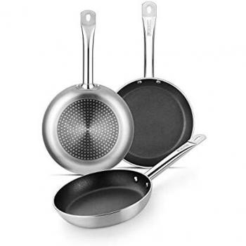 MONIX Profesional Set Sartenes 20 - 24 - 28 cm antiadherentes aptas para todo tipo de cocinas e inducción