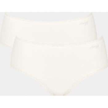 Sloggi Go Midi Organic Cotton Briefs 2-Pack - Cream