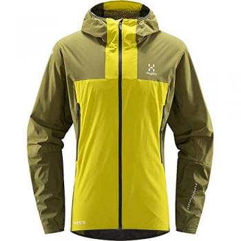 Chaqueta fina Haglöfs L.I.M Alpha GORE-TEX amarillo verde grisáceo - M, Aurora/Olive Green, para Hombre