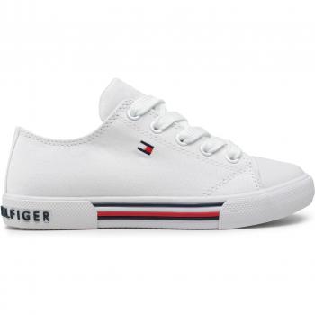 Tommy Hilfiger Ariya Girls' Lace Up White Sneakers