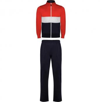 Chándal deportivo de niño colour block con cuello alto y bolsillos frontales