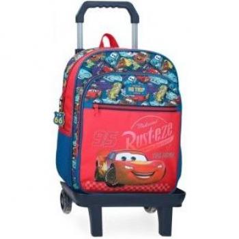 Mochila escolar Cars RD Trip 38 cm con carro de Joumma Bags