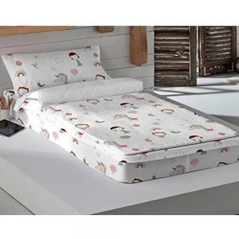 Haciendo El Indio Saco Nórdico con Relleno, Unicorn Pink, Cama de 90 cm
