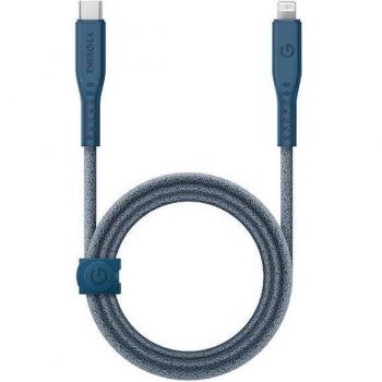 Cable Energea Flow USB-C a Lightning C94 MFi 1.5m Azul 60W 3A Carga Rápida