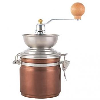 Copper and Stainless Steel Manual Coffee Grinder