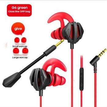 Auriculares Dinámicos con Cable para Videojuegos, Audífonos Deportivos Estéreo con Cancelación de Ruido y Micrófono Doble para Xiaomi y Huawei