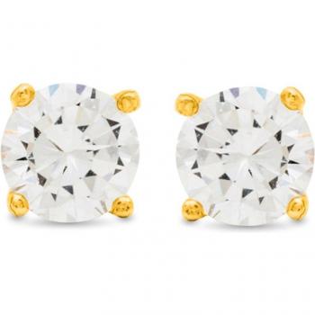 Pendientes Luxenter Básico Essential de Plata de Ley 925 con Baño de Oro