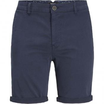 Pantalón corto chino Jack & Jones Jwhfred de algodón en color navy - Talla grande