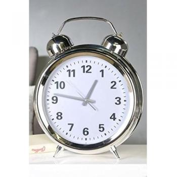 Reloj despertador Plata plástico h56 cm