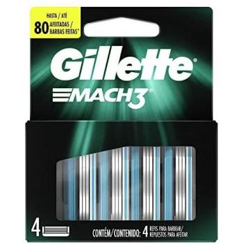 Mach3 Gillette Afeitadora - 4 Recambios, Empaque puede variar