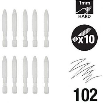 Marcadores de Pintura Mixta FW Daler-Rowney con Puntas Intercambiables, Set de 10 Puntas Duras de 1-2 mm